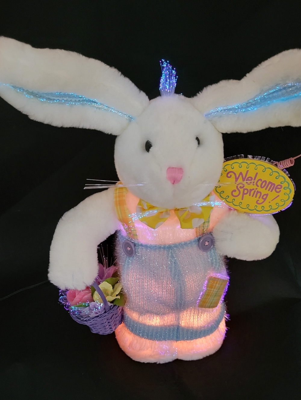 Vintage AVON Fiber Optic "Skippie" Bunny - Happy Spring